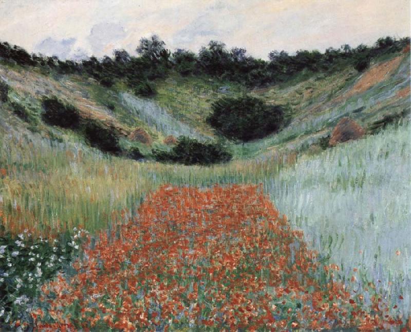 Claude Monet Poppy Field in a Hollow near Giverny Sweden oil painting art